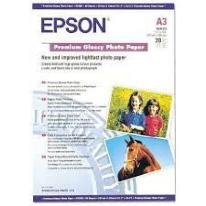 Зображення Фотопапір A3 Epson Premium Glossy Photo Paper,  20 арк, 250 г/м2 (C13S041315)