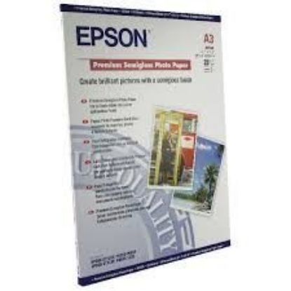 Изображение Фотопапір A3 Epson Premium Semigloss Photo Paper, 20 арк, 250 г/м2 (C13S041334)