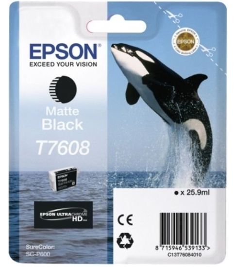 Изображение Картридж cтруменевий Epson SureColor SC-P600 matte black (C13T76084010)