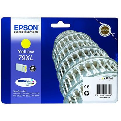 Зображення Картридж cтруменевий Epson WF-5110, WF-5620 yellow XL (C13T79044010)