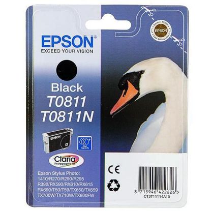 Зображення Картридж cтруменевий Epson StPhoto R270, R290, R390, RX590, RX610, RX690, 1410 black (C13T11114A10)