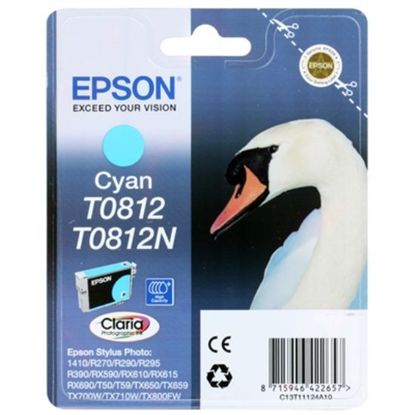 Зображення Картридж cтруменевий Epson StPhoto R270, R290, R390, RX590, RX610, RX690, 1410 cyan (C13T11124A10)