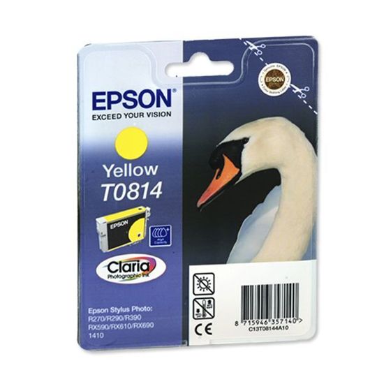 Зображення Картридж cтруменевий Epson StPhoto R270, R290, R390, RX590, RX610, RX690, 1410 yellow (C13T11144A10)