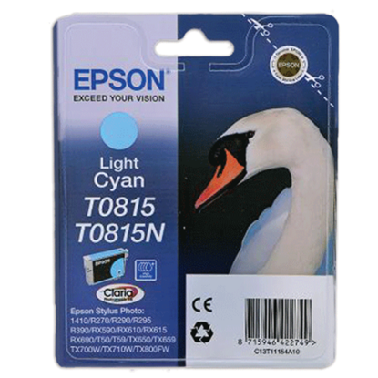 Зображення Картридж cтруменевий Epson StPhoto R270, R290, R390, RX590, RX610, RX690, 1410 light cyan (C13T11154A10)