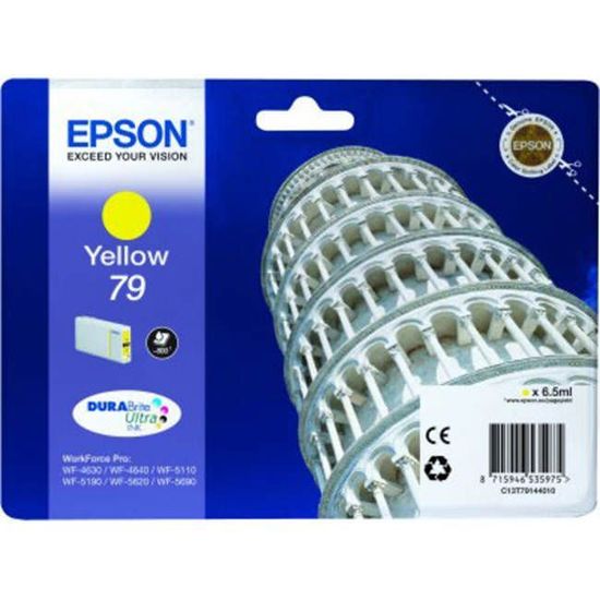 Зображення Картридж cтруменевий Epson WF-4630, WF-4640, WF-5110, WF-5190, WF-5620, WF-5690 yellow (C13T79144010)