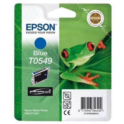 Изображение Картридж cтруменевий Epson StPhoto R800, R1800 blue (C13T05494010)