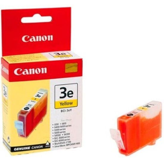 Зображення Картридж cтруменевий Canon BCI-3eY Yellow для BJC-3000,6000,6100,6200,6500, BJ-i550,i850,i6500, S400,450,4500,500,520,600,630,6300,750, SmartBase MPC400,600F,MP700Photo,MP730 (4482A002)