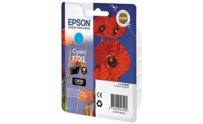 Зображення Картридж струменевий Epson 17XL XP103,203,207 cyan, повышенной емкости (C13T17124A10)