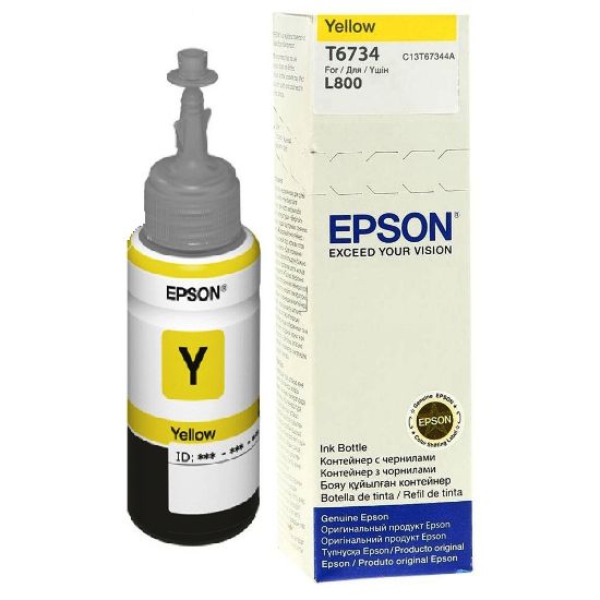 Зображення Контейнер з чорнилом Epson 673 Yellow (C13T67344A)