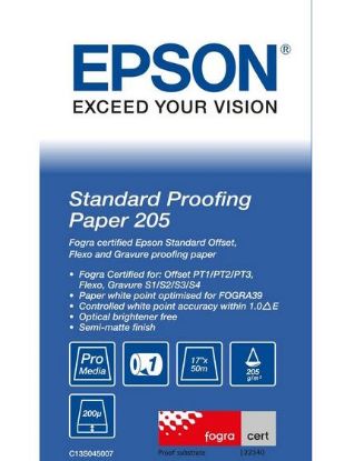 Зображення Папір Epson Standard Proofing Paper, 205 г/м2, 17" x 50 м (C13S045007)