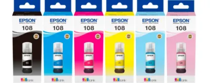 Изображение Контейнери з чорнилом Epson 108, комплект B,C,M,Y,Lc,Lm (EPSON108Bundle)