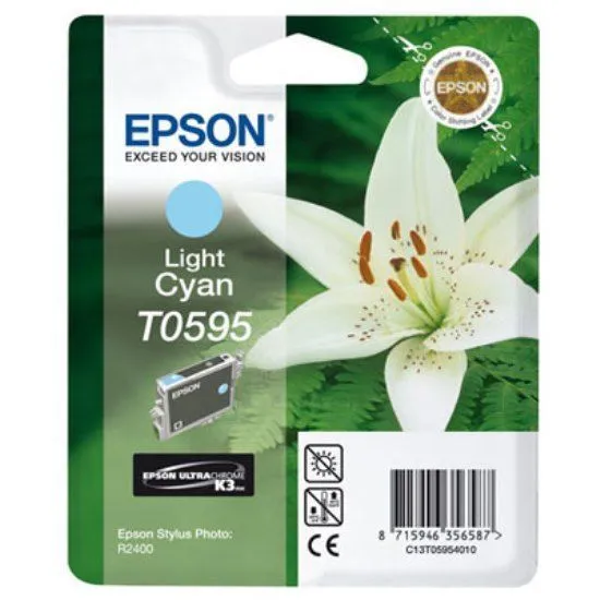 Зображення Картридж cтруменевий Epson StPhoto R2400 light cyan (C13T05954010)