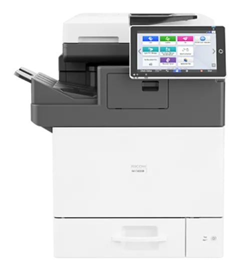 Зображення БФП A4 Ricoh IM C400SRF, 43 стор./хв., повноколірний мережевий, 4-в-1, фінішер-степлер, SPDF, дуплекс (418575)