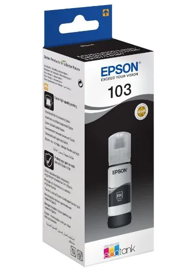 Зображення Контейнер з чорнилом Epson 103 Black для EcoTank (C13T00S14A)