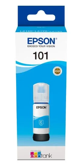 Изображение Контейнер з чорнилом Epson 101 Cyan (C13T03V24A)