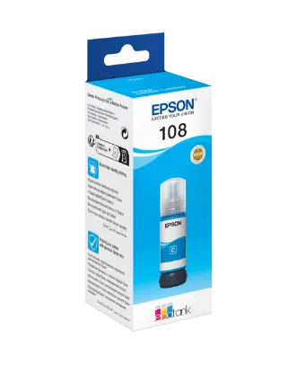 Зображення Контейнер з чорнилом  Epson 108 Cyan (C13T09C24A)