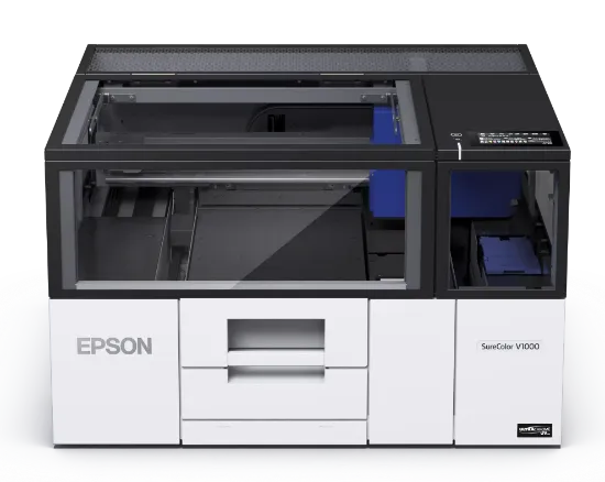 Зображення УФ-принтер А4 Epson SureColor V1000, планшетний ультрафіолетовий, 6-ти кольоровий (C11CK69301A0)