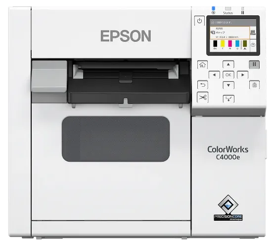 Зображення Принтер для друку етикеток Epson CW-C4000e, глянцеве чорне чорнило (C31CK03102BK)